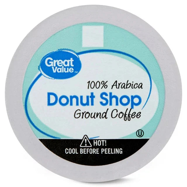 Great Value Donut Shop 100% Arabica Medium Roast Ground Coffee Pods, 12 Ct - Amado Deals - wholesale and distributors with free shipping in United States Great Value Donut Shop 100% Arabica Medium Roast Ground Coffee Pods, 12 Ct - Amado Deals - wholesale and distributors with free shipping in United States